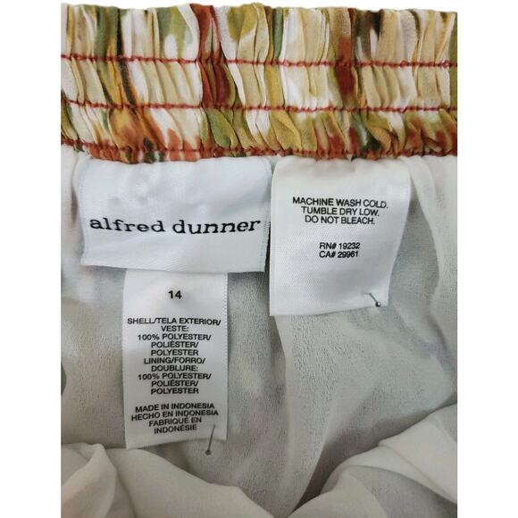 Alfred Dunner ~Woman Size 14~Multi Color Long Pleated Flare Skirt Lined NWT$54.0 - Picture 10 of 11